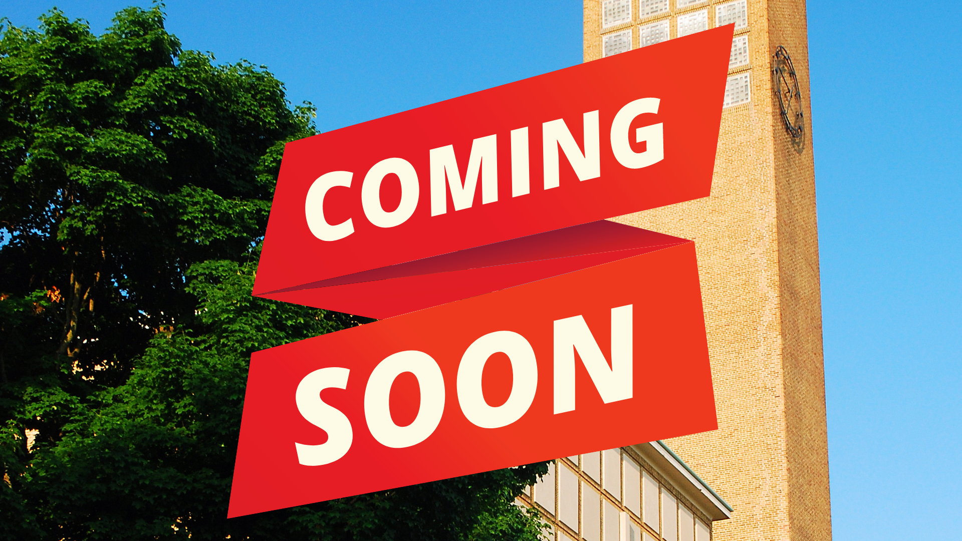 Columbus Indiana building with the words "Coming Soon" | Columbus Indiana Office Tour